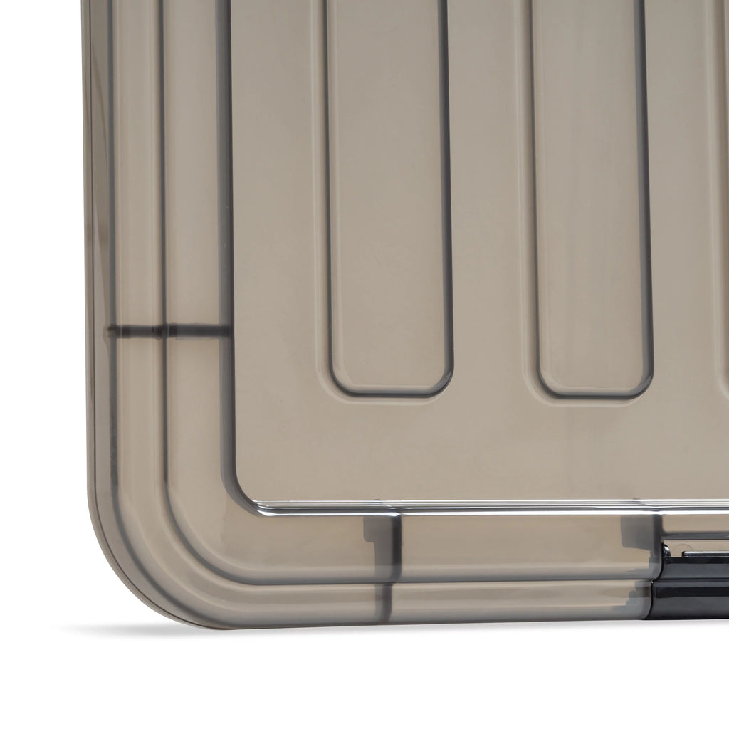 91 Qt. Clear Plastic Storage Bin with Lid, Set of 4 Y8017