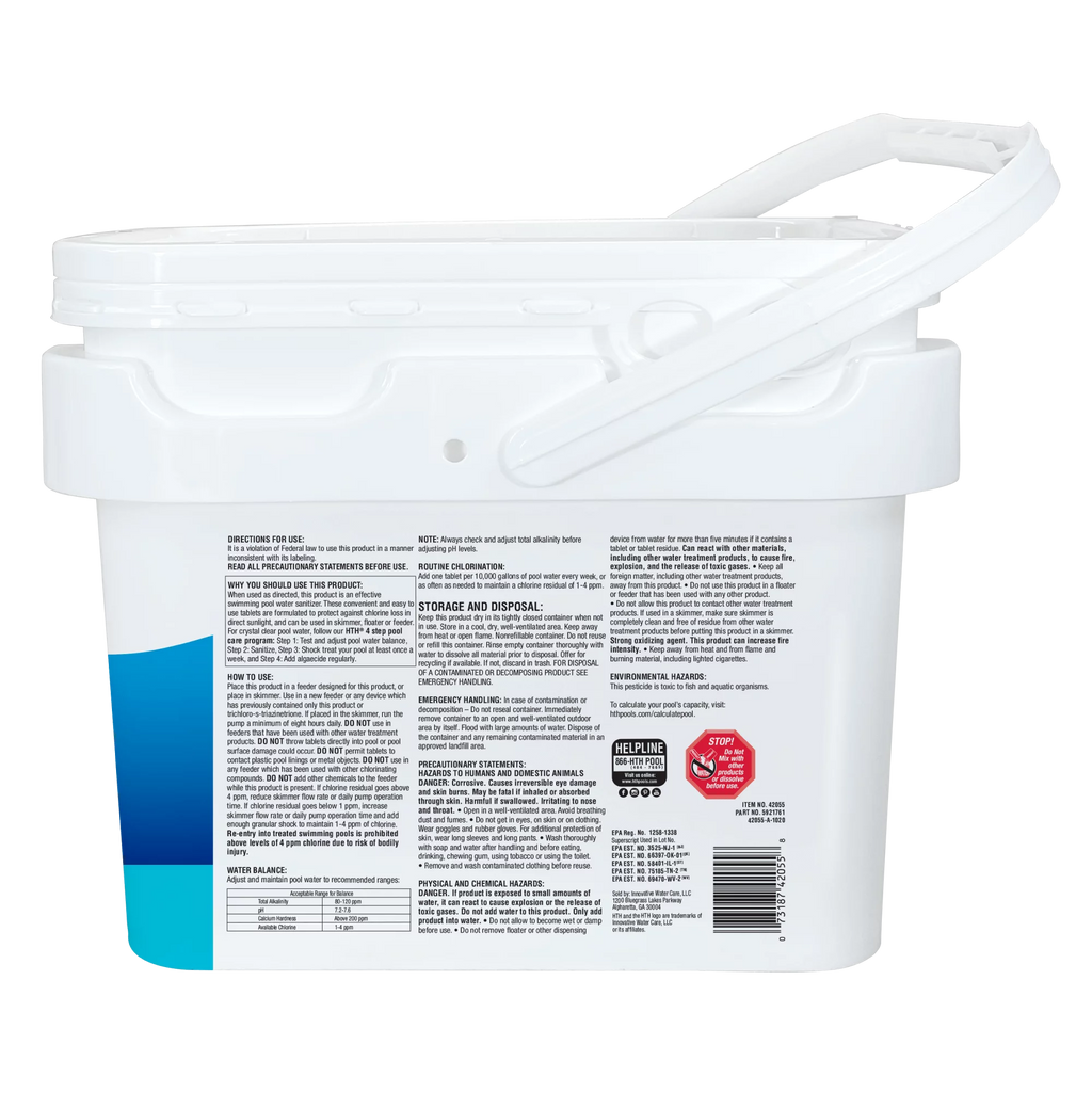 3" Chlorine Tablets 25 lbs U818
