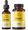 Mullein Leaf Extract Kit 2 fl oz Tincture and 1200 mg Capsules Vegan Non-GMO M776106