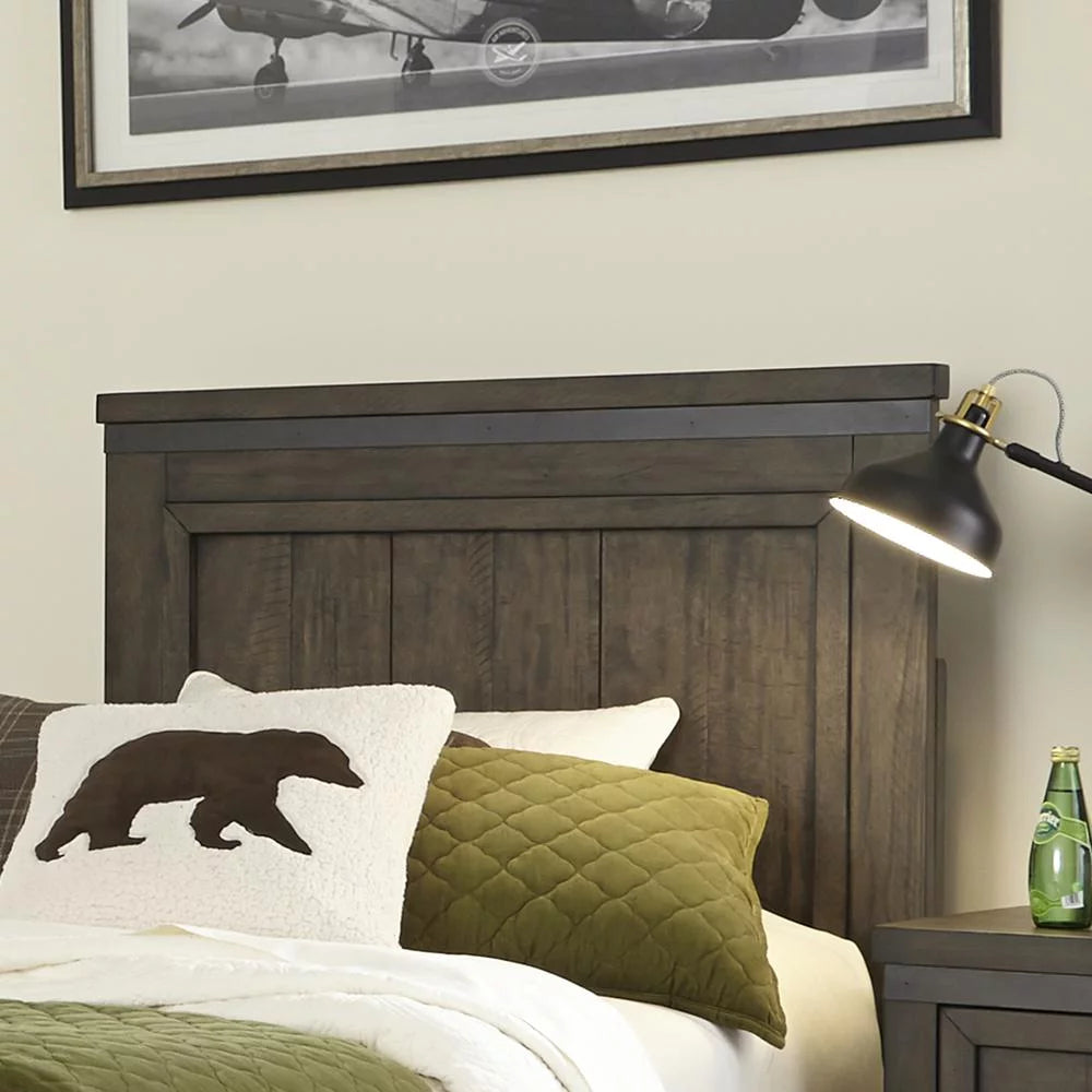 Full Panel Headboard Rustic Grey H802
