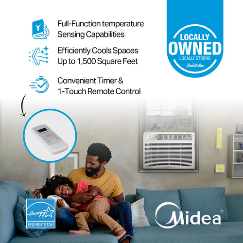 25000 BTU Air Conditioner with Remote Control & LED Display Y4302