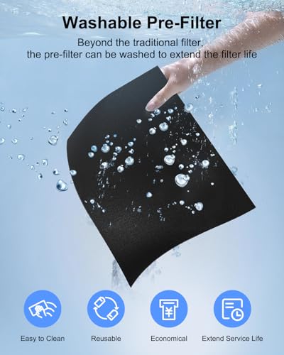 White H13 HEPA Air Purifier with Washable Filters Q32932