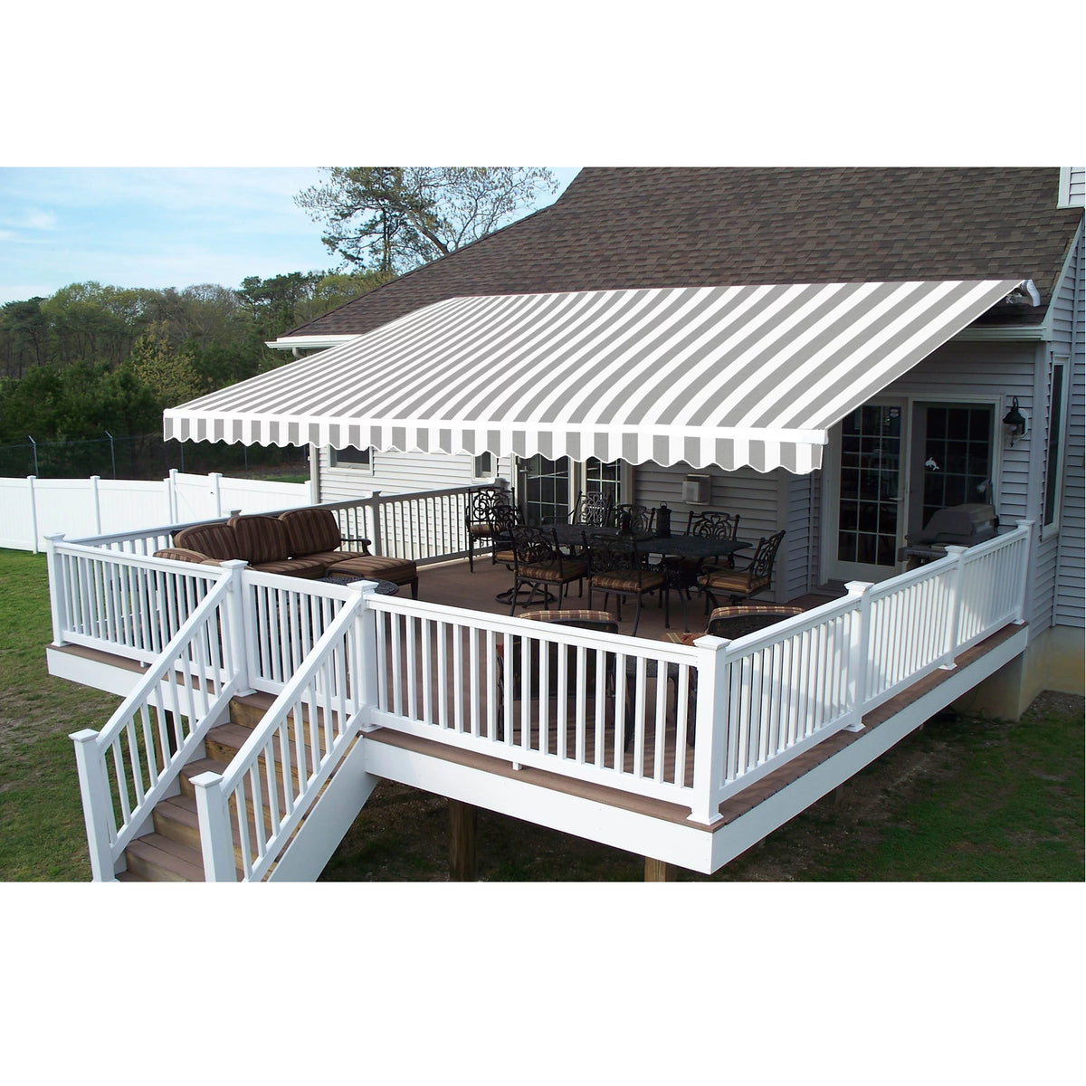 20' x 10' Retractable Motorized Patio Awning R716