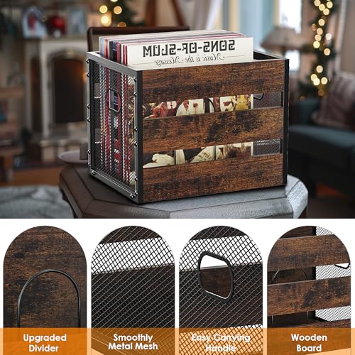 Vinyl Record Storage with Dividers for 100+ Records J689449