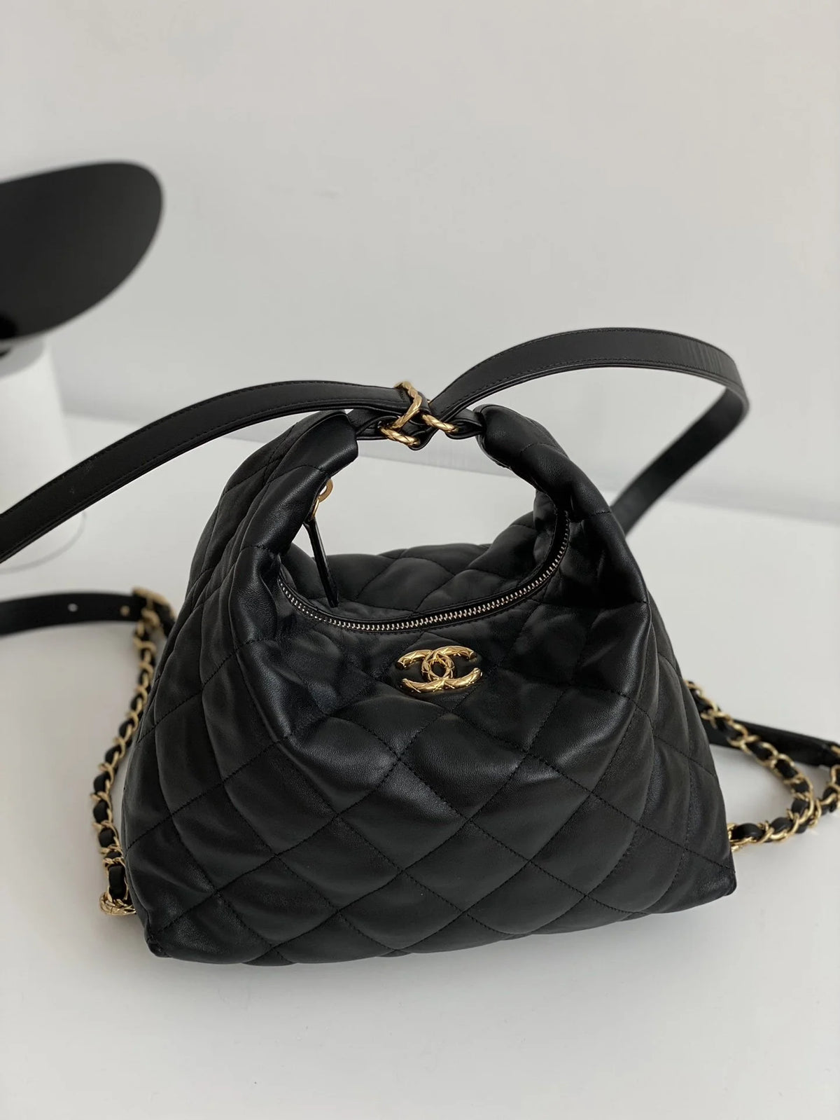 Black Hobo Bag P1658