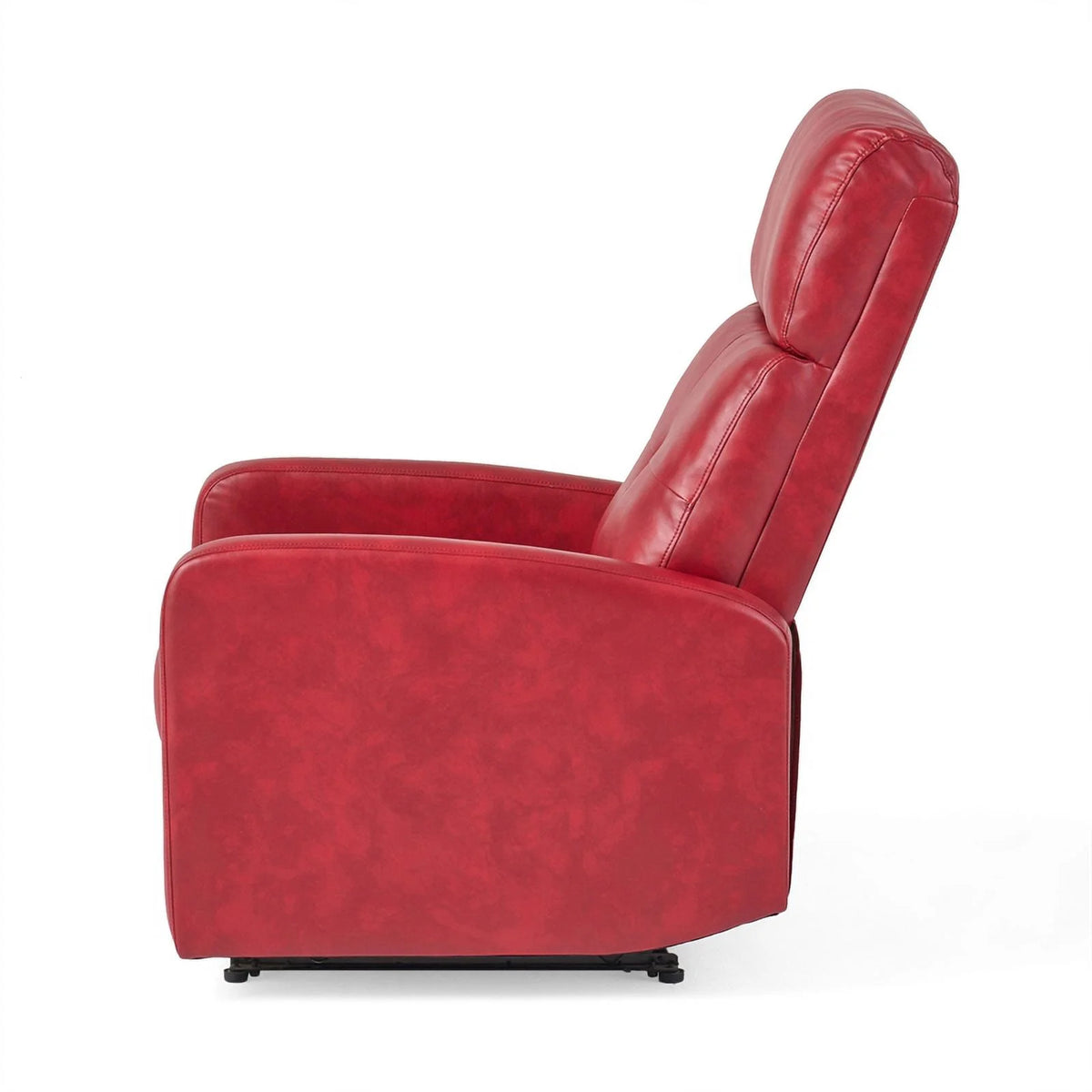 Ox Blood Red Faux Leather Recliner R3451