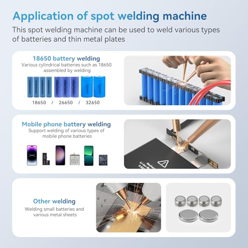 11000mAh 99 Gears Adjustable Mini Battery Spot Welder S3842
