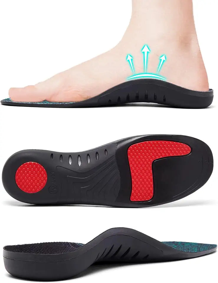 Orthotic Insoles Arch Support for Men Women Multicolor Size 8-10 F834