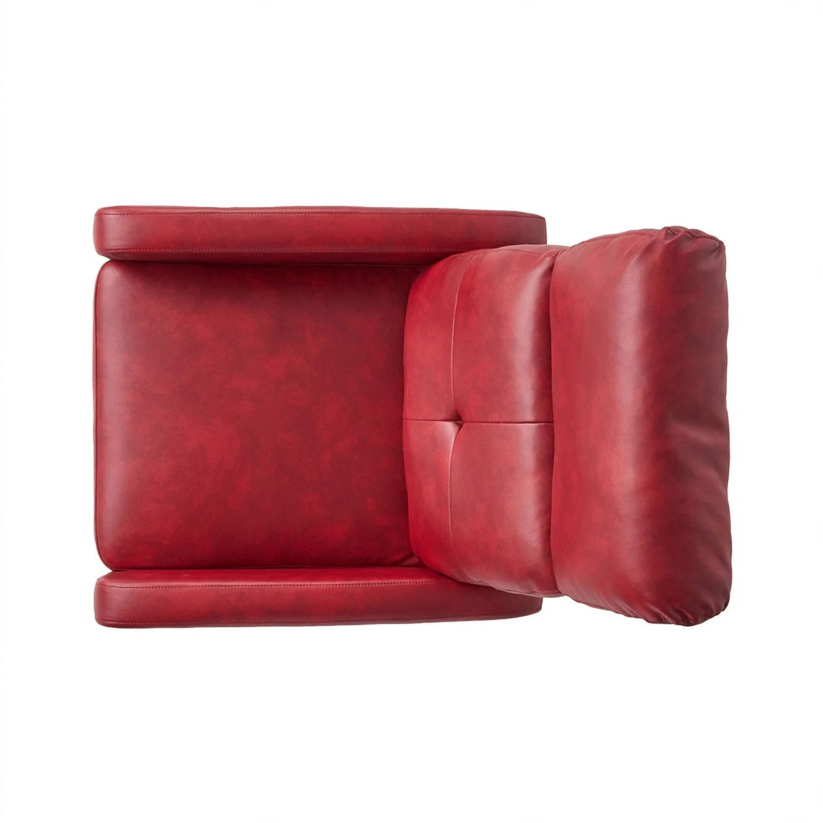 Ox Blood Red Faux Leather Recliner R3451