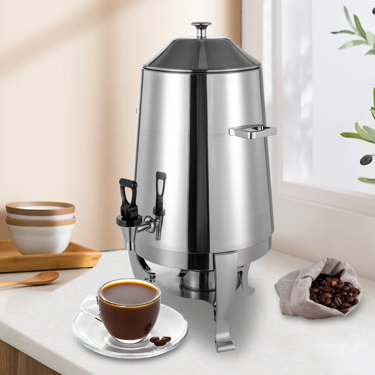 Electric Coffee Urn with Spigot 13L Stainless Steel G922375