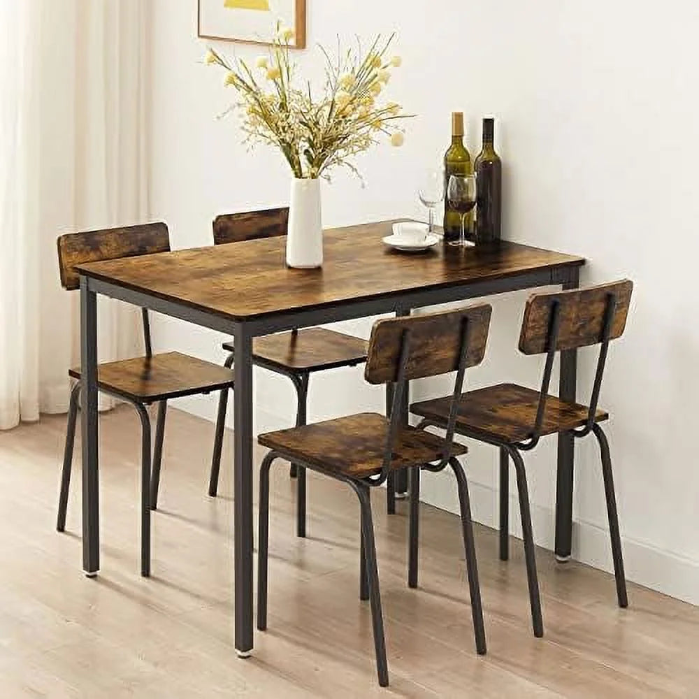 3 Pieces 2-Tier Round Pub Bistro Table and PU Upholstery Stools with Backrest T112218