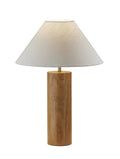 Table Lamp with Oak Wood and Brass Accent S30097
