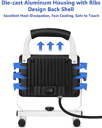 6000 Lumen LED Work Light with Stand L328