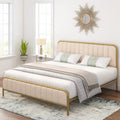 King Size Tufted Upholstered Bed Frame J146164