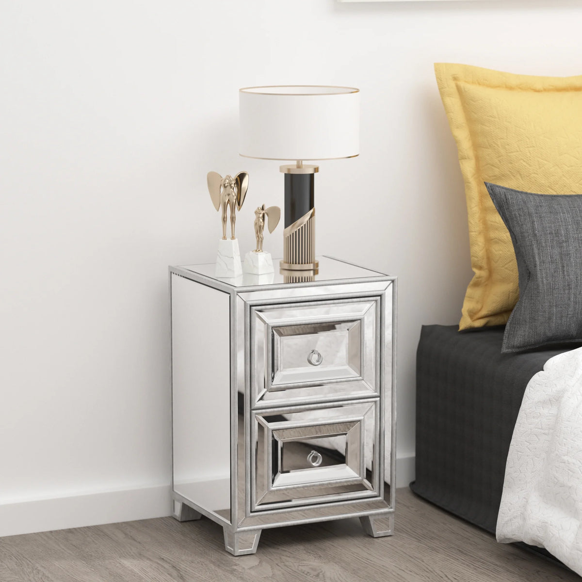 Mirrored Nightstand M753