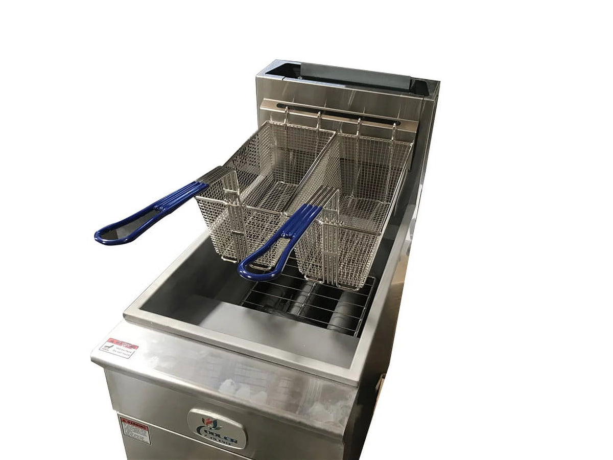 Commercial Deep Fryer 40lbs 90000 BTU Stainless Steel R29075
