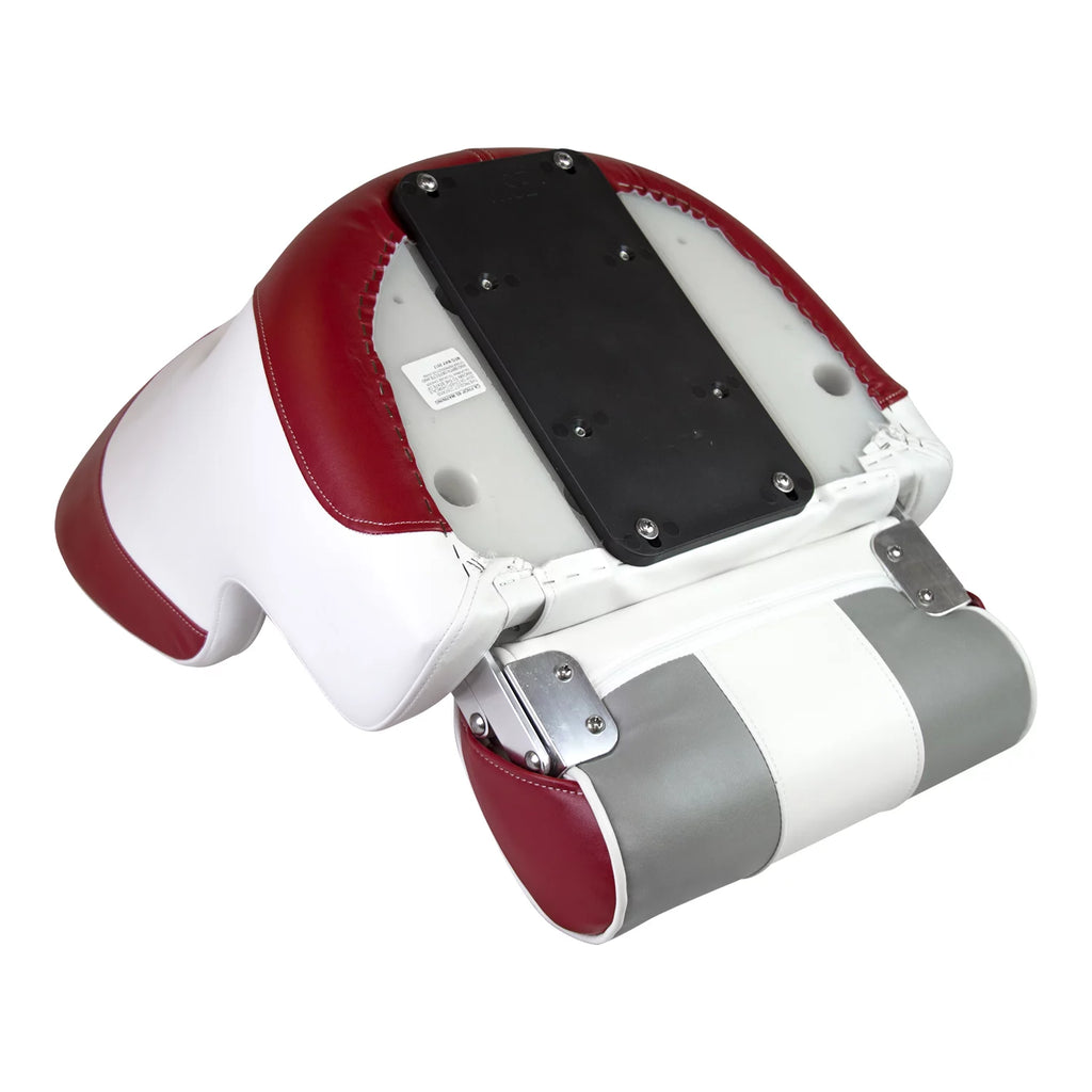 White Grey Red Bucket Seat with Flip Up Bolster H4804
