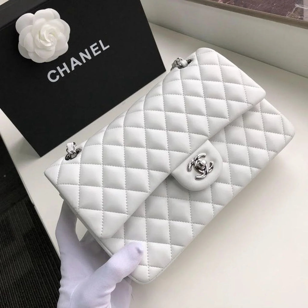 White Classic HandBag G6586